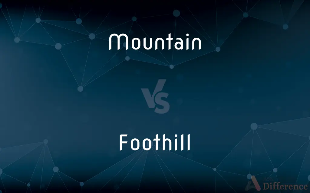 Mountain vs. Foothill — What's the Difference?