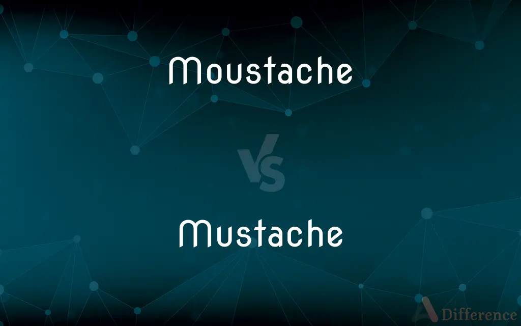 Moustache vs. Mustache — What's the Difference?