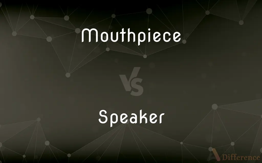 Mouthpiece vs. Speaker — What's the Difference?