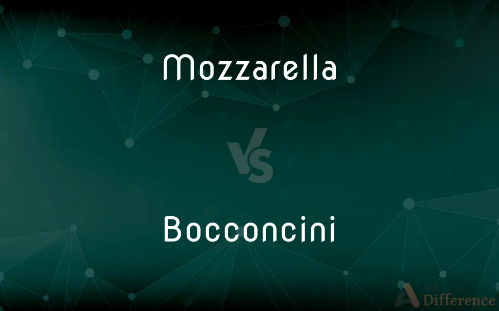 Mozzarella vs. Bocconcini — What's the Difference?