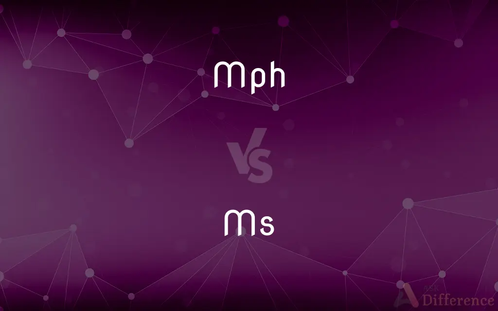 Mph vs. Ms — What's the Difference?