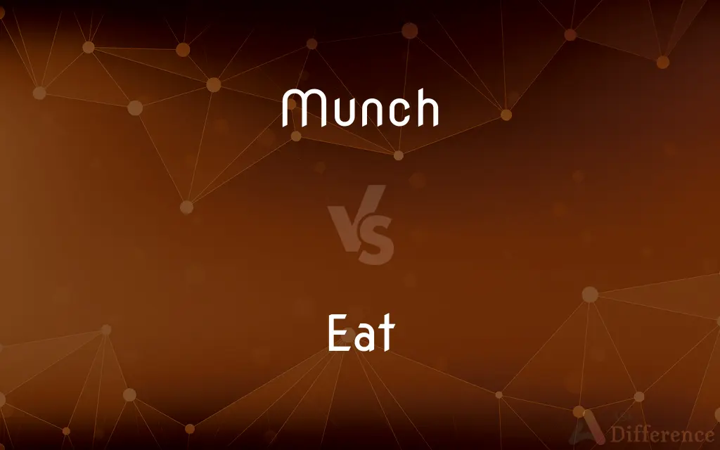 Munch vs. Eat — What's the Difference?