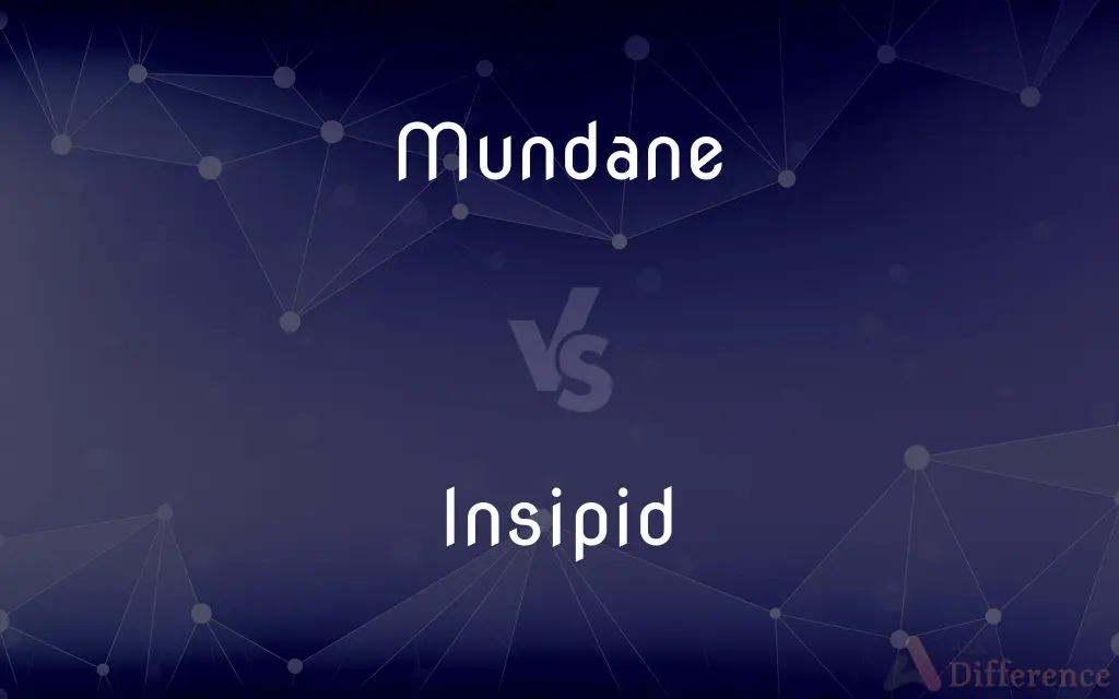 Mundane vs. Insipid — What's the Difference?