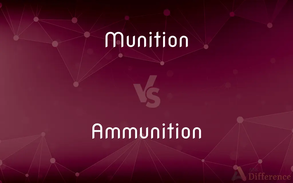 Munition vs. Ammunition — What's the Difference?
