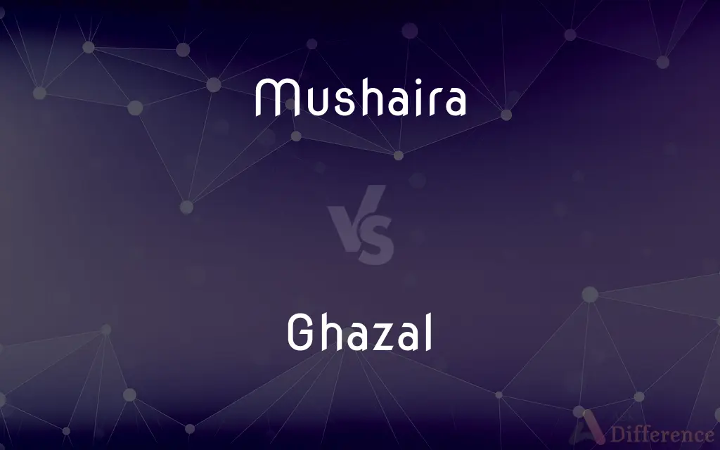 Mushaira vs. Ghazal — What's the Difference?