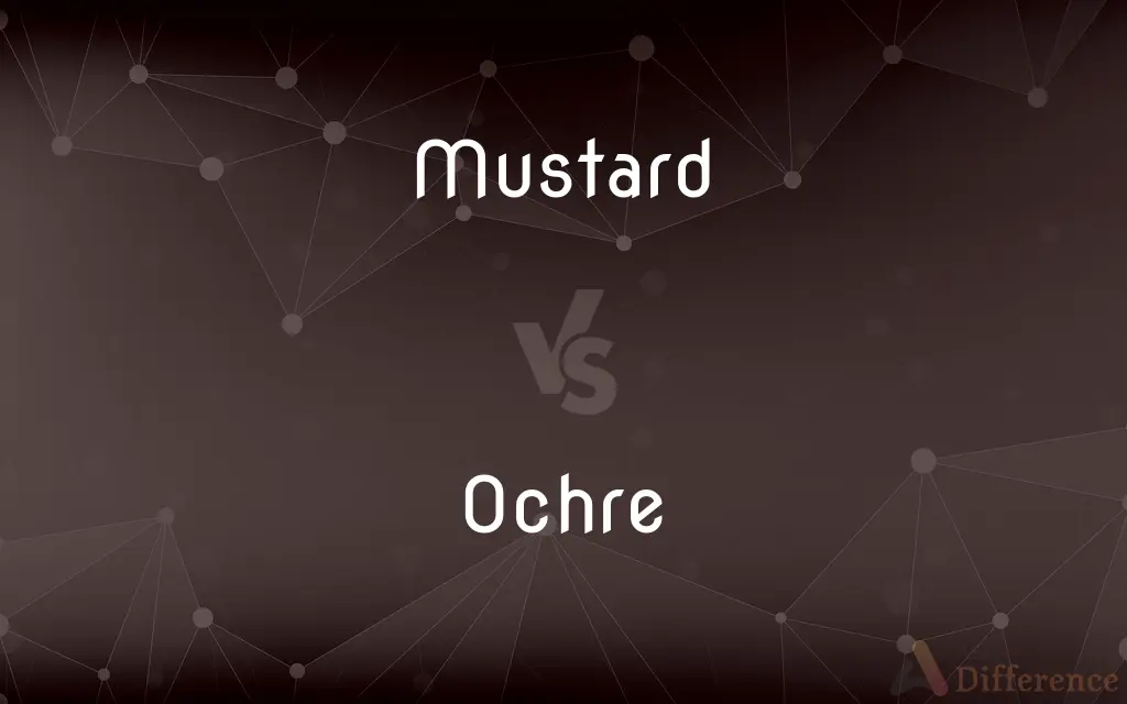 Mustard vs. Ochre — What's the Difference?