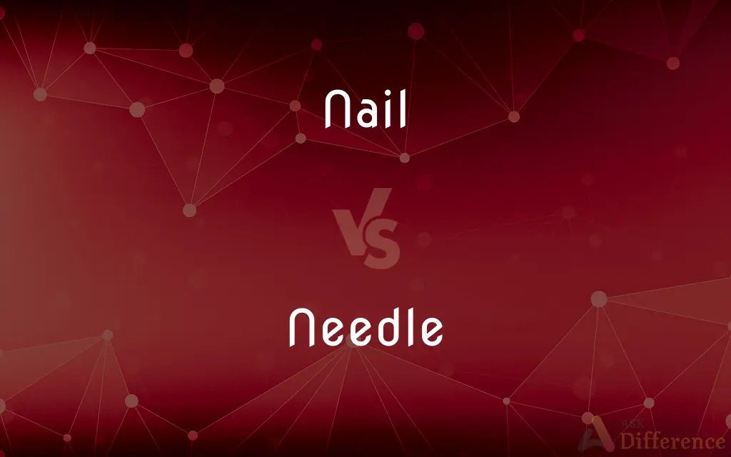 Nail vs. Needle — What's the Difference?