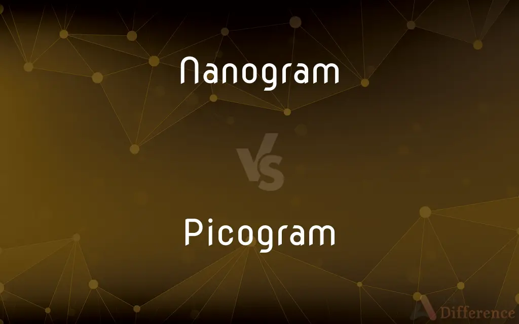 Nanogram vs. Picogram — What's the Difference?