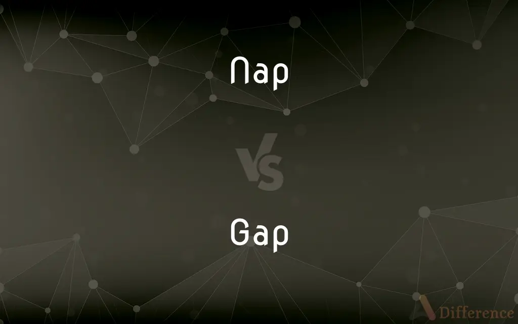 Nap vs. Gap — What's the Difference?