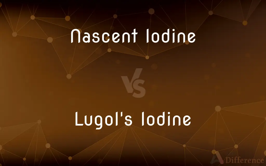Nascent Iodine vs. Lugol's Iodine — What's the Difference?