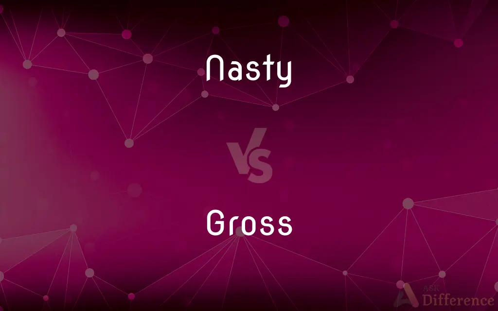 Nasty vs. Gross — What's the Difference?