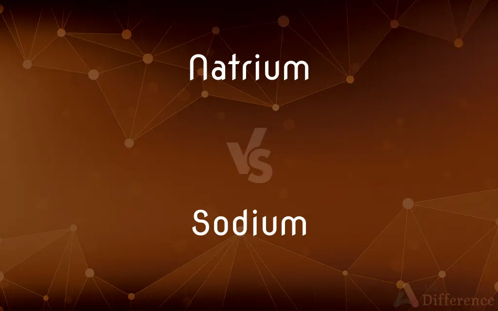 Natrium vs. Sodium — What's the Difference?