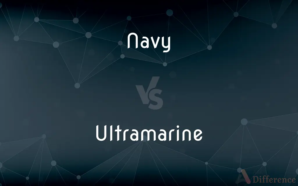 Navy vs. Ultramarine — What's the Difference?