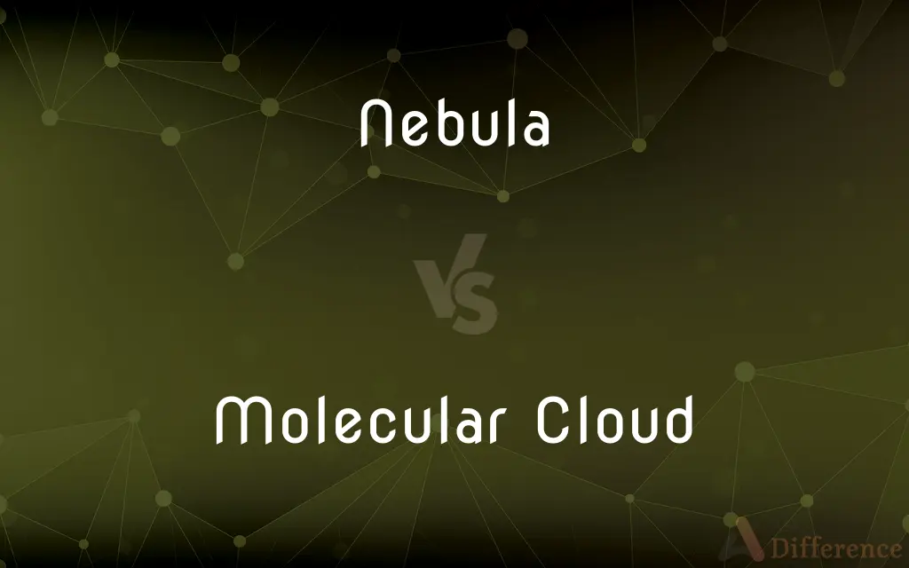 Nebula vs. Molecular Cloud — What's the Difference?