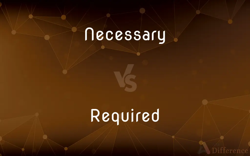 Necessary vs. Required — What's the Difference?