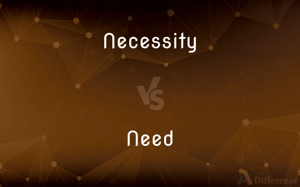 Necessity vs. Need — What's the Difference?