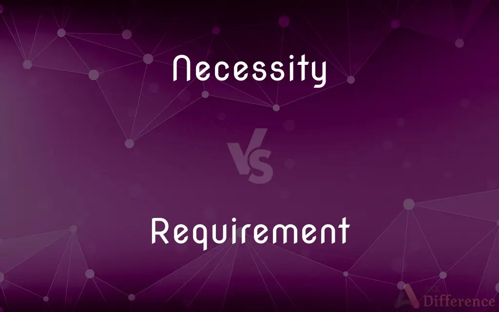 Necessity vs. Requirement — What's the Difference?
