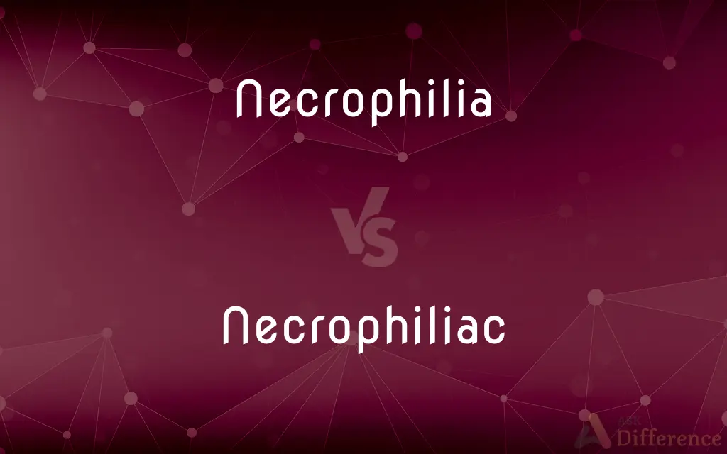 Necrophilia vs. Necrophiliac — What's the Difference?