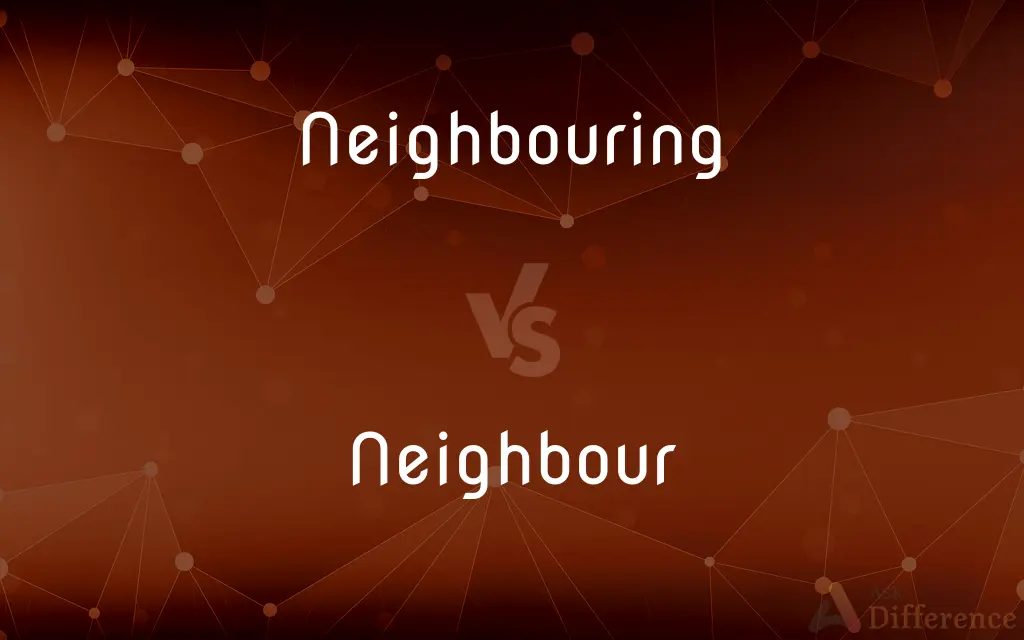 Neighbouring vs. Neighbour — What's the Difference?