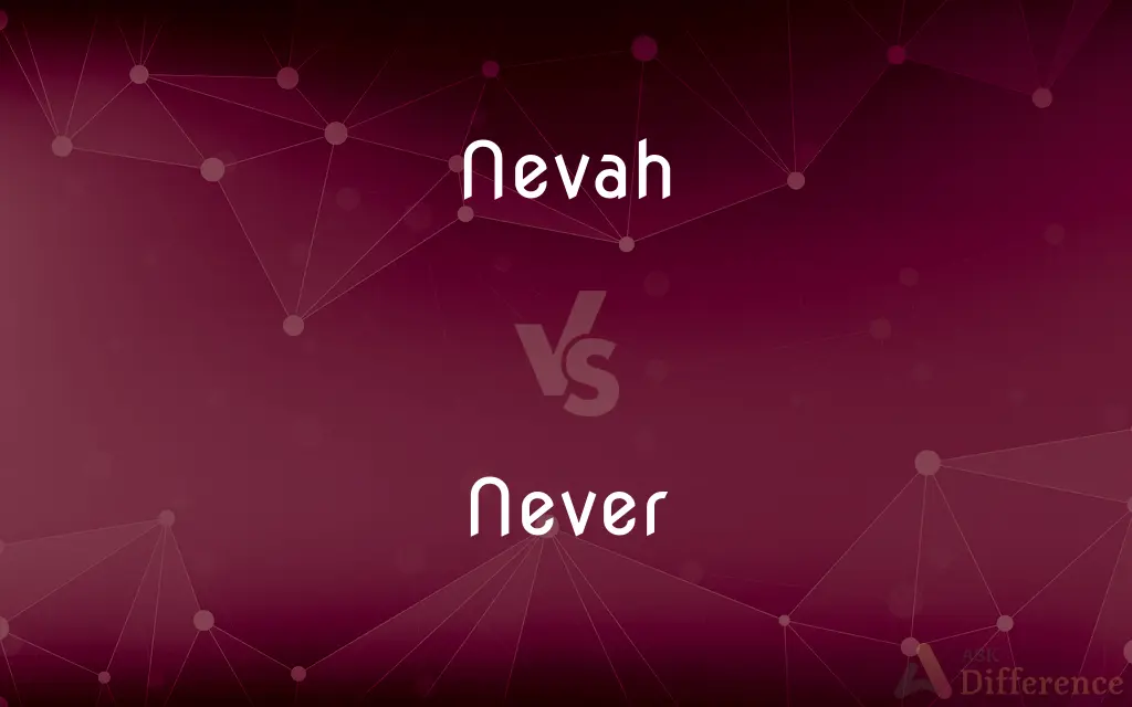 Nevah vs. Never — What's the Difference?