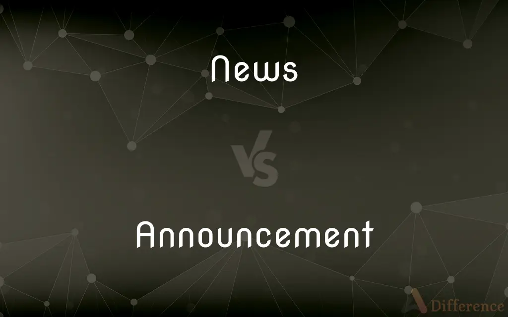 News vs. Announcement — What's the Difference?