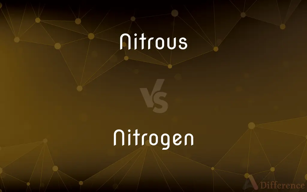 Nitrous vs. Nitrogen — What's the Difference?