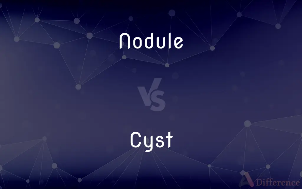 Nodule vs. Cyst — What's the Difference?