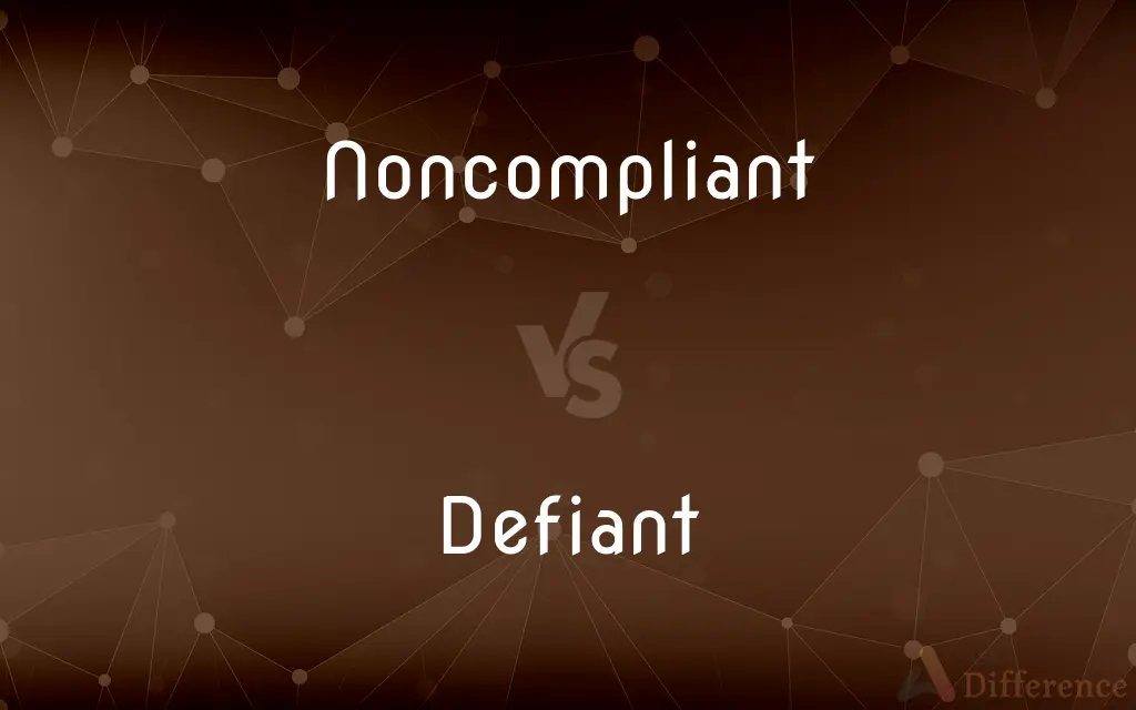 Noncompliant vs. Defiant — What's the Difference?