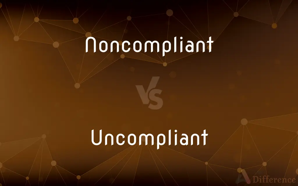Noncompliant vs. Uncompliant — What's the Difference?