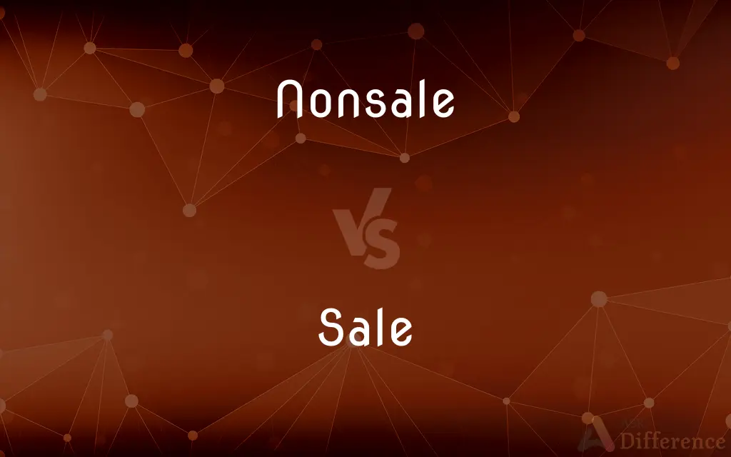 Nonsale vs. Sale — What's the Difference?