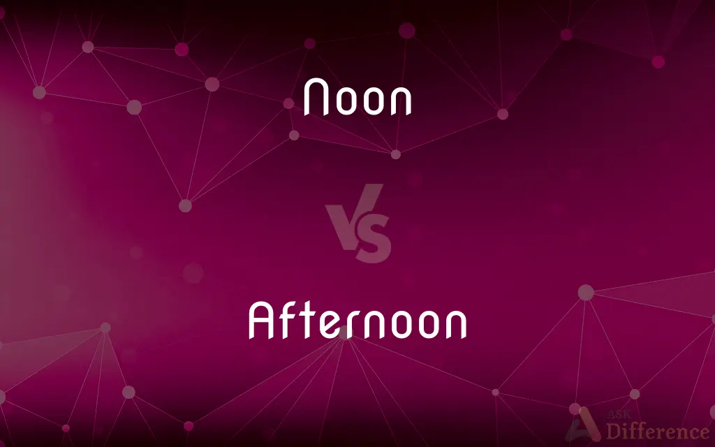 Noon vs. Afternoon — What's the Difference?