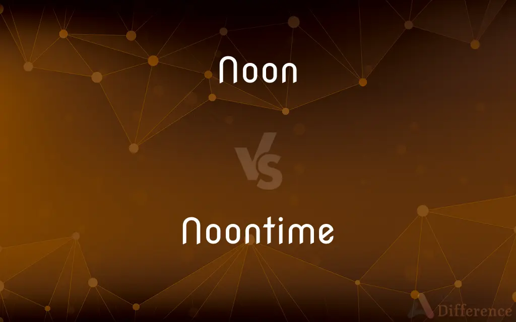 Noon vs. Noontime — What's the Difference?