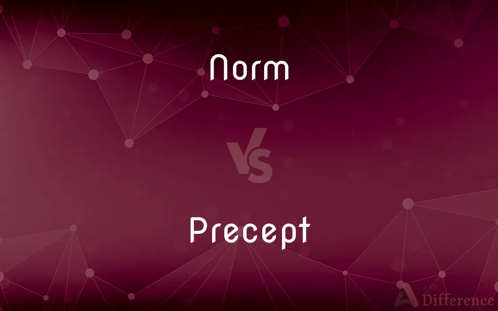 Norm vs. Precept — What's the Difference?