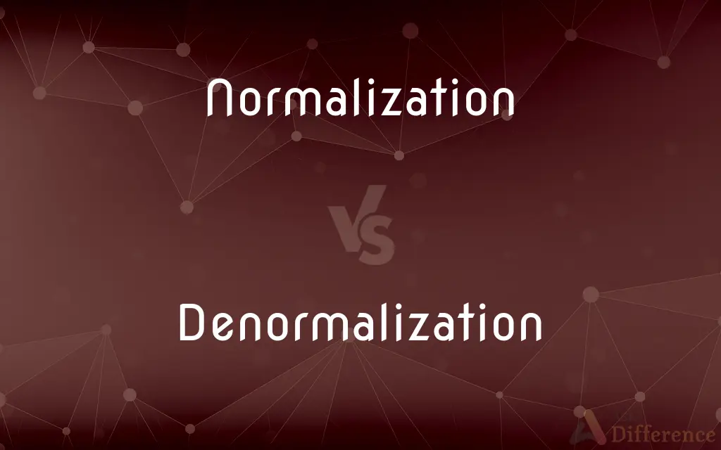 Normalization vs. Denormalization — What's the Difference?