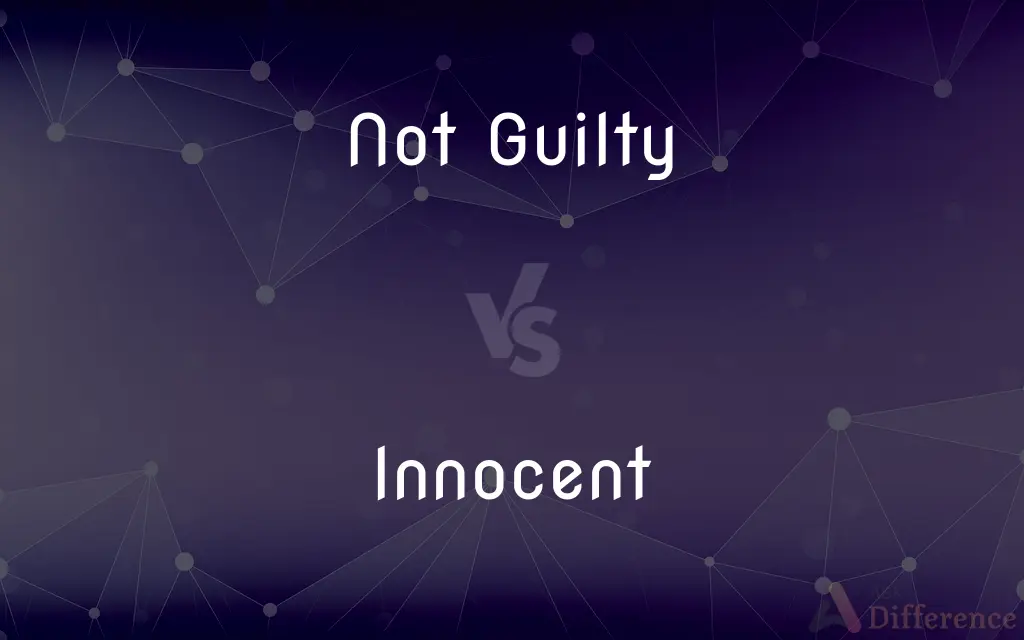 Not Guilty vs. Innocent — What's the Difference?