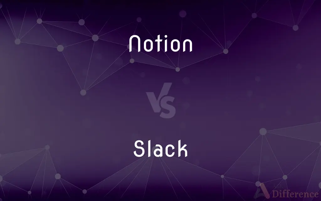 Notion vs. Slack — What's the Difference?