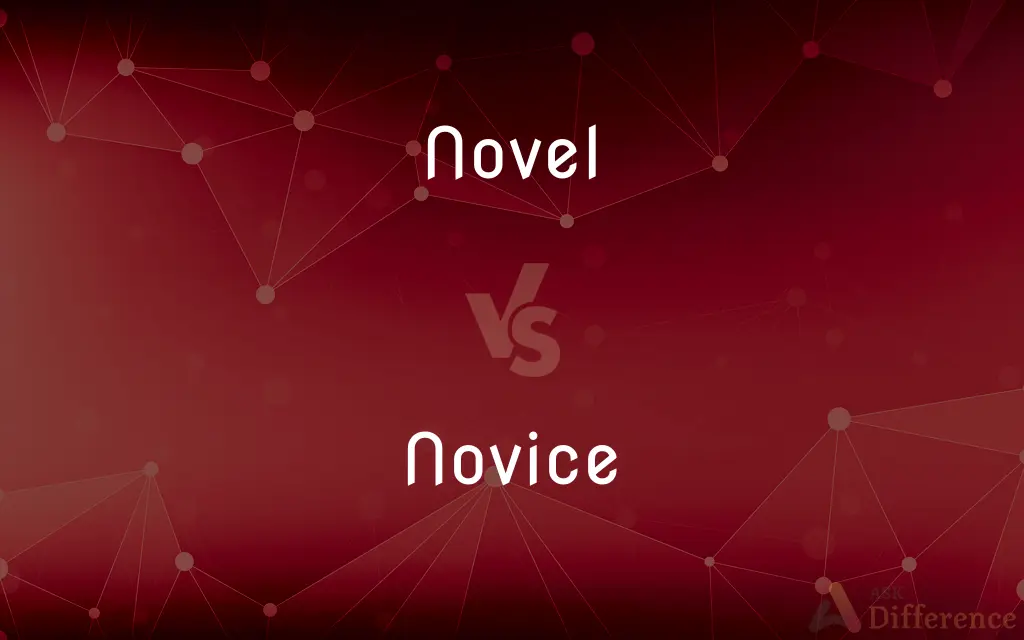 Novel vs. Novice — What's the Difference?