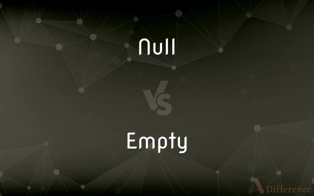 Null vs. Empty — What's the Difference?