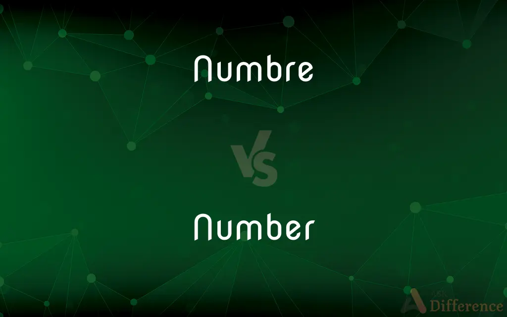 Numbre vs. Number — What's the Difference?