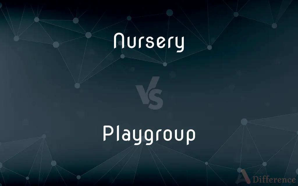 Nursery vs. Playgroup — What's the Difference?