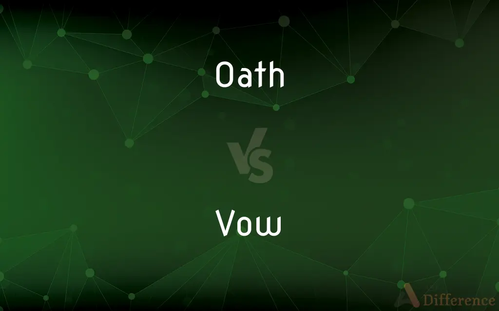 Oath vs. Vow — What's the Difference?