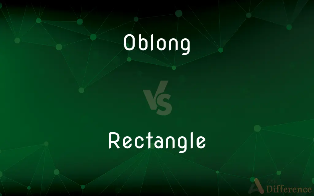 Oblong vs. Rectangle — What's the Difference?