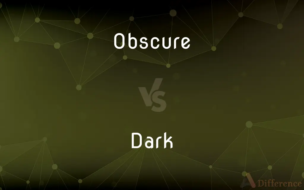 Obscure vs. Dark — What's the Difference?