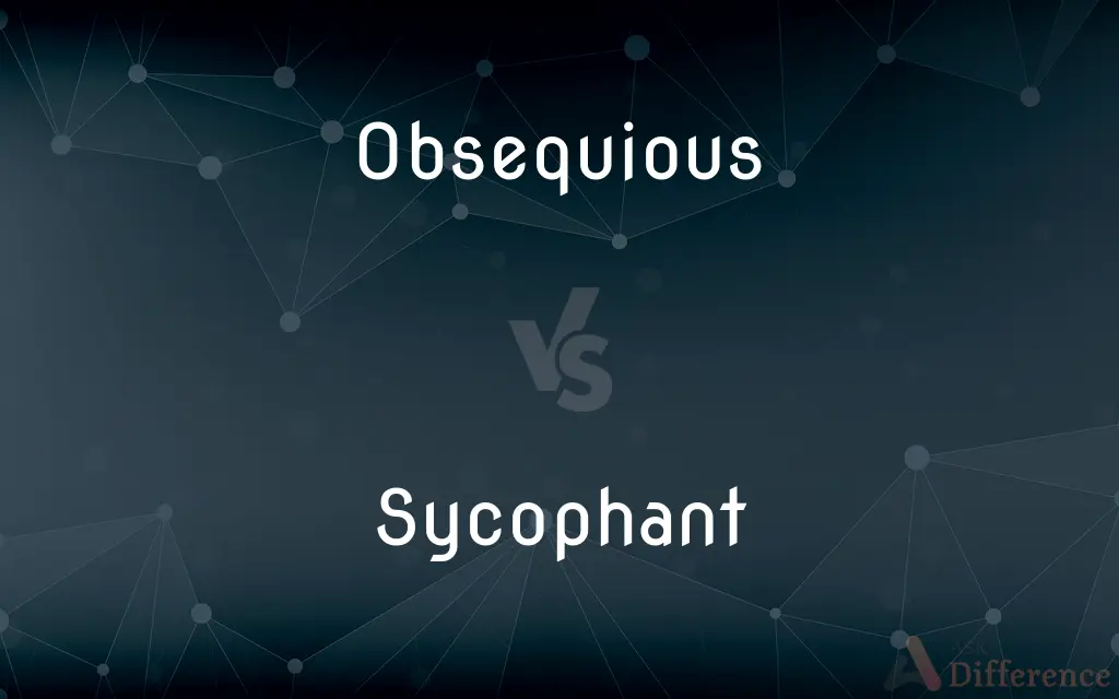 Obsequious vs. Sycophant — What's the Difference?