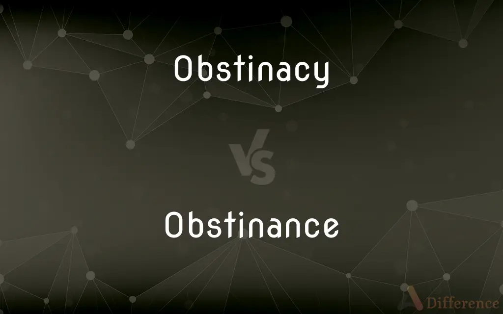 Obstinacy vs. Obstinance — Which is Correct Spelling?