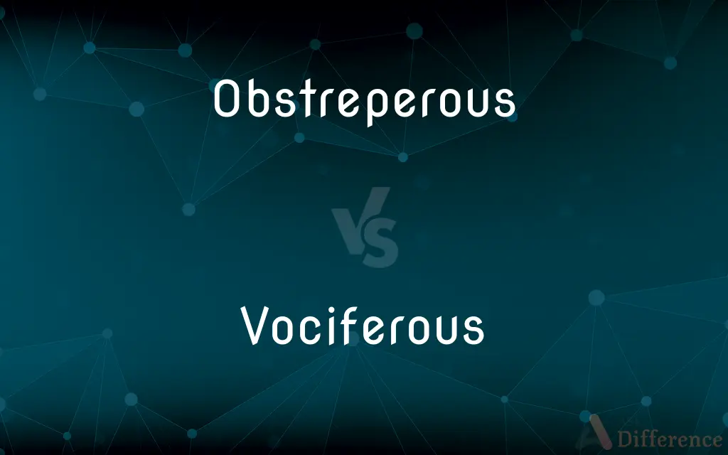 Obstreperous vs. Vociferous — What's the Difference?