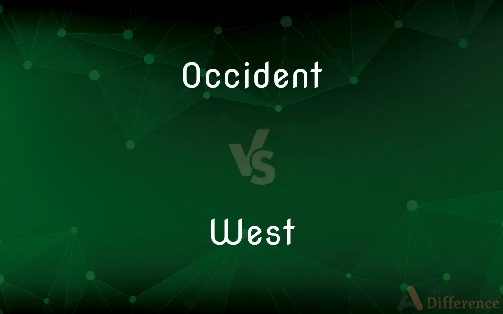 Occident vs. West — What's the Difference?