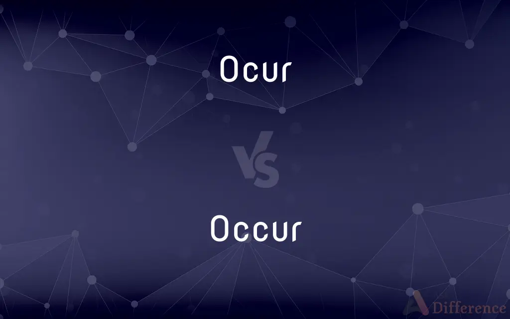 Ocur vs. Occur — Which is Correct Spelling?