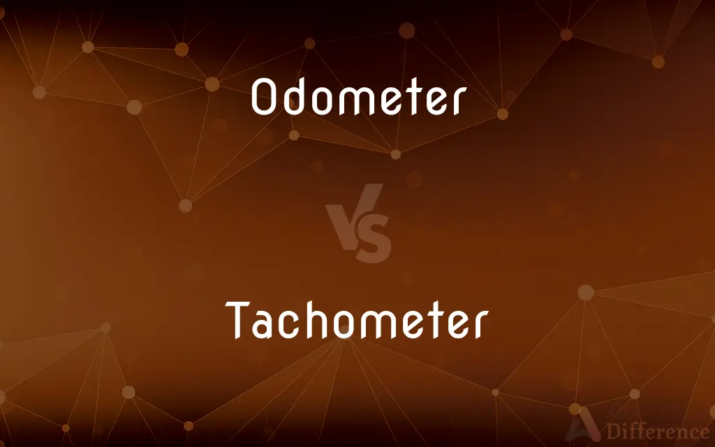 Odometer vs. Tachometer — What's the Difference?