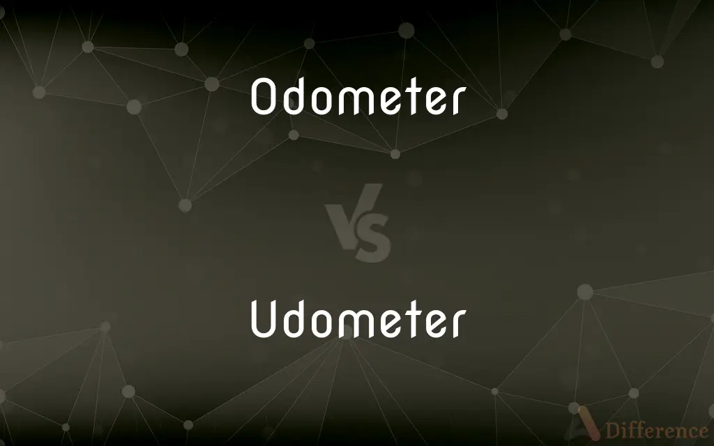 Odometer vs. Udometer — What's the Difference?